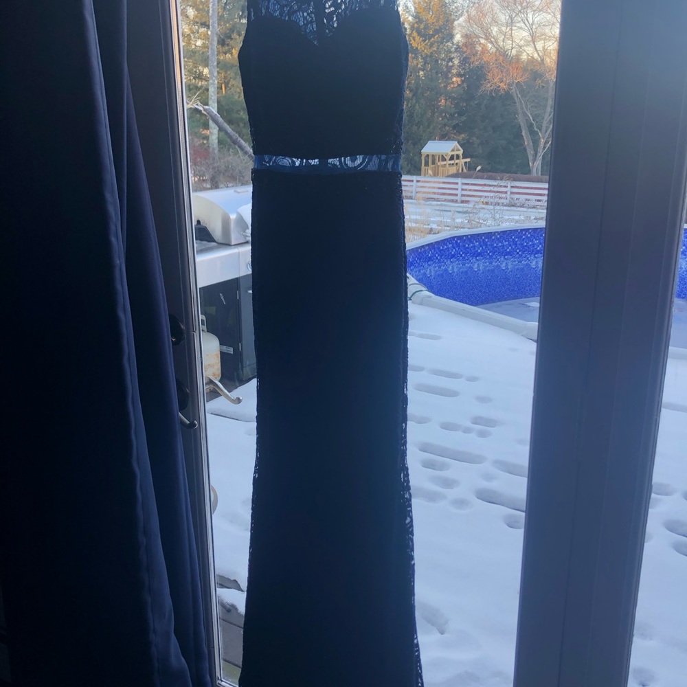 Prom dress worn once dark blue size small